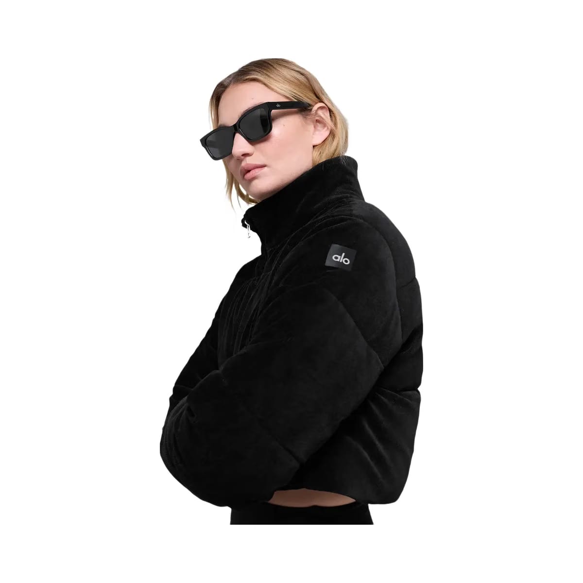 Alo Women's Micro Corduroy Dreamy Puffer - Black