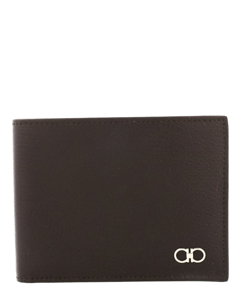 Ferragamo Gancini Bifold Wallet Brown