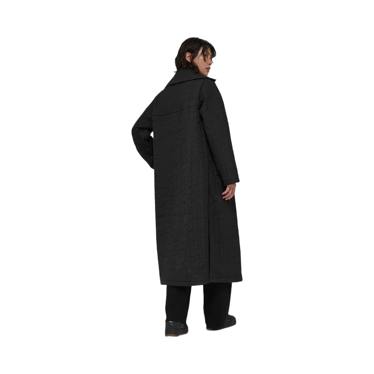 Alo Women's Quilted Skyline Long Coat - Black