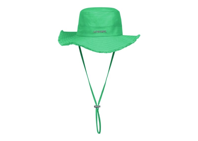 Jacquemus Le Bob Artichaut Large Brim Bucket Hat Green
