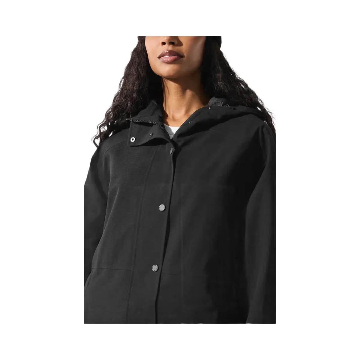 Alo Women's Rain Or Shine Long Coat - Black