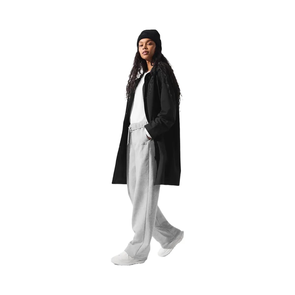 Alo Women's Rain Or Shine Long Coat - Black