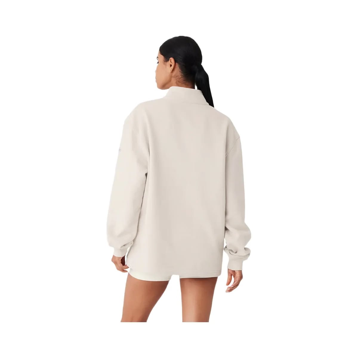 Alo Women's Renown Heavy Weight 1/4 Zip - Bone