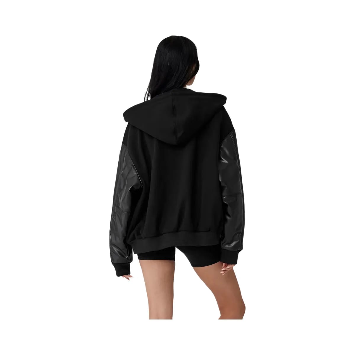 Alo Women's Select Hooded Bomber Jacket - Black