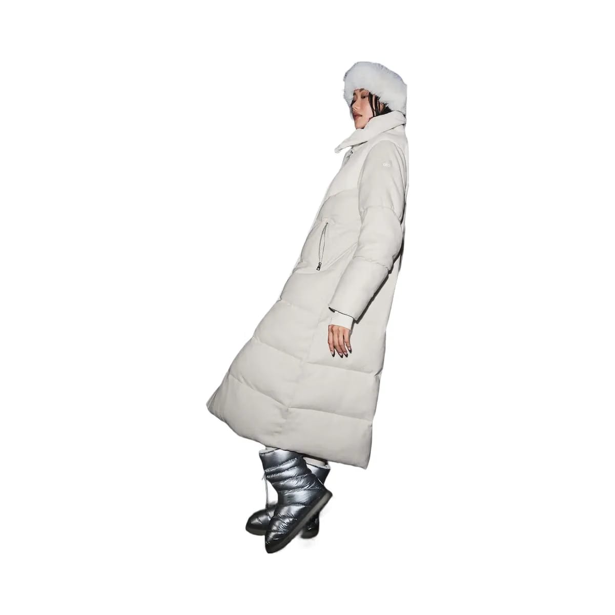 Alo Women's Snowfall Puffer Coat - White Oak