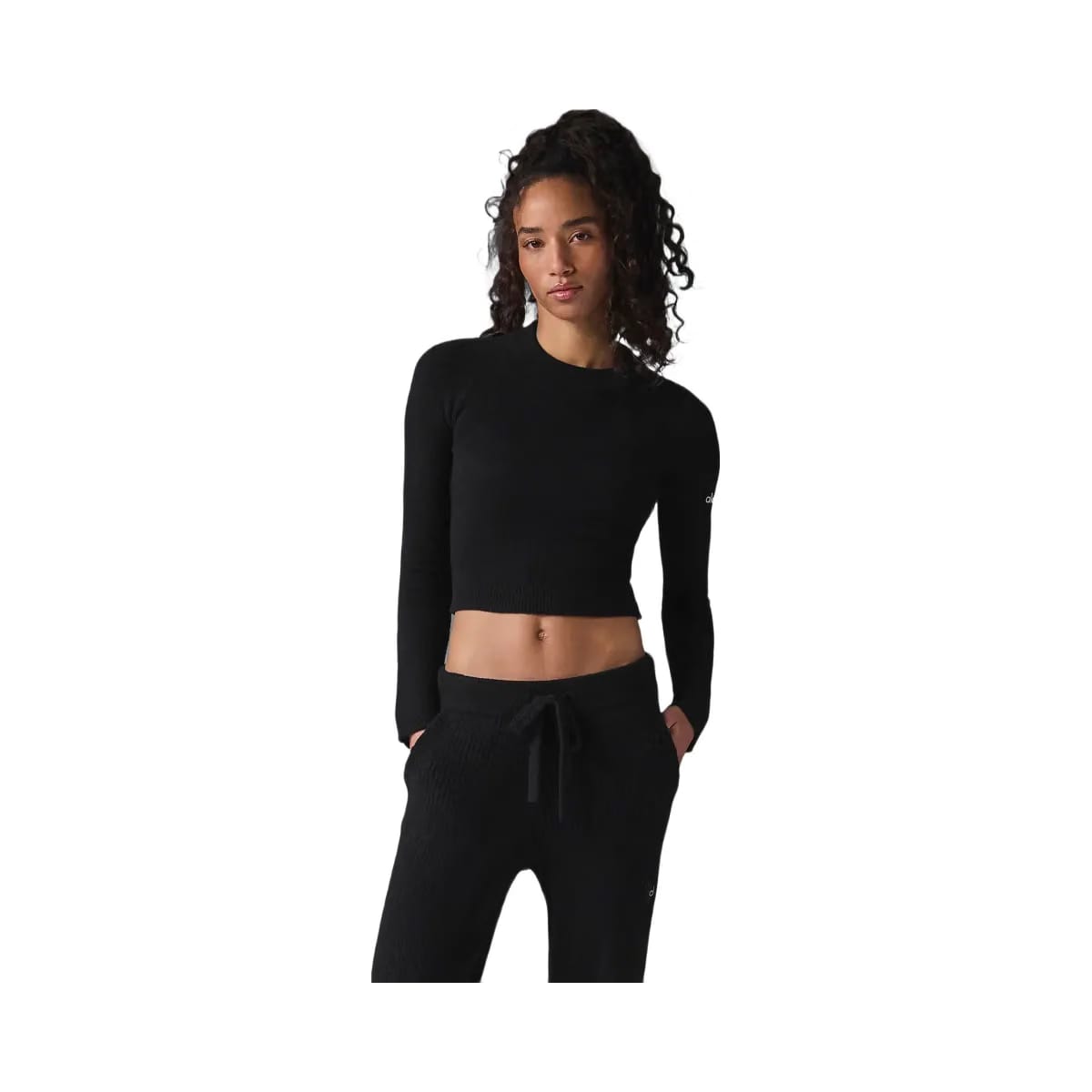 Alo Women's Snuggle Up Sweater Long Sleeve - Black