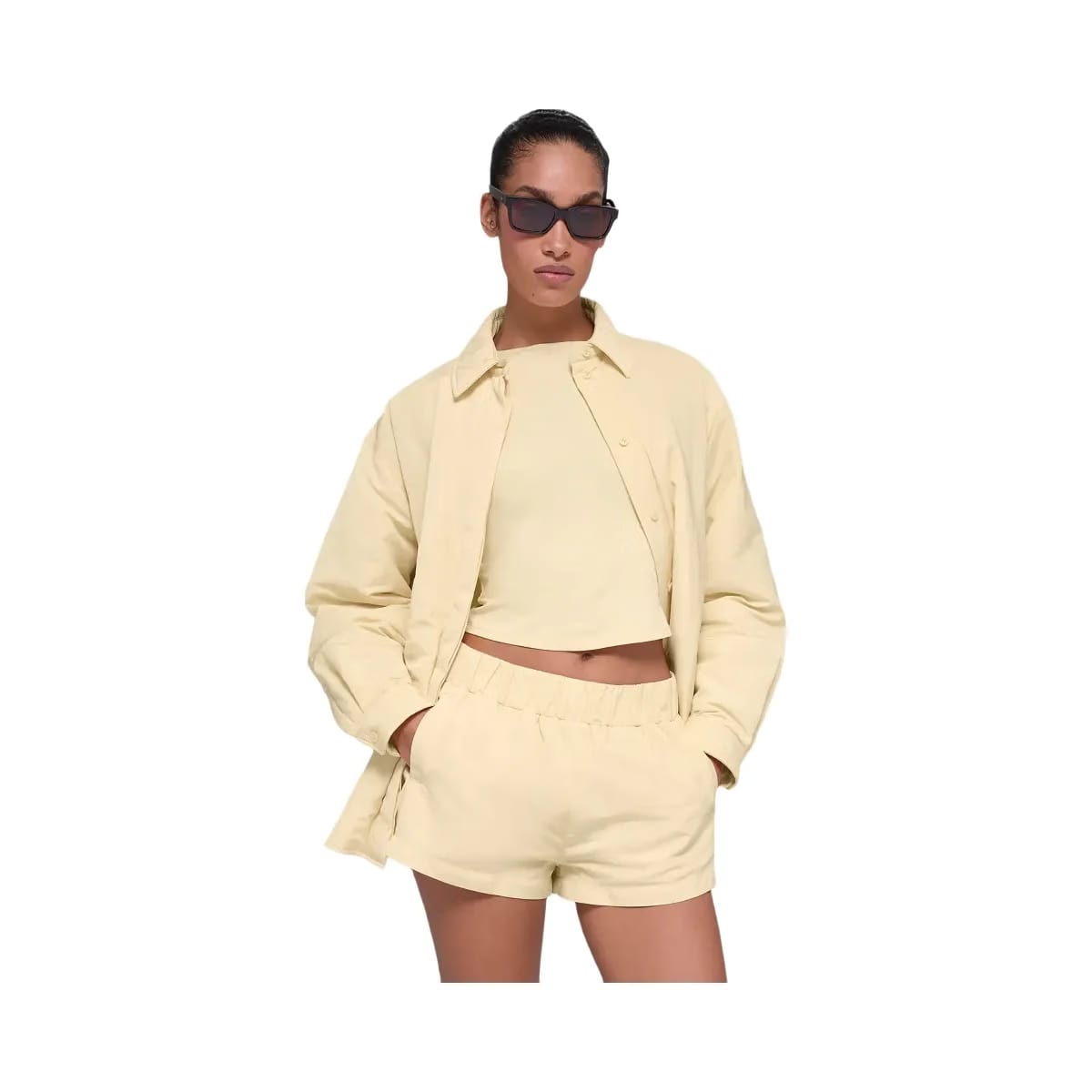 Alo Women's Socialite Shacket - Candlelight Yellow