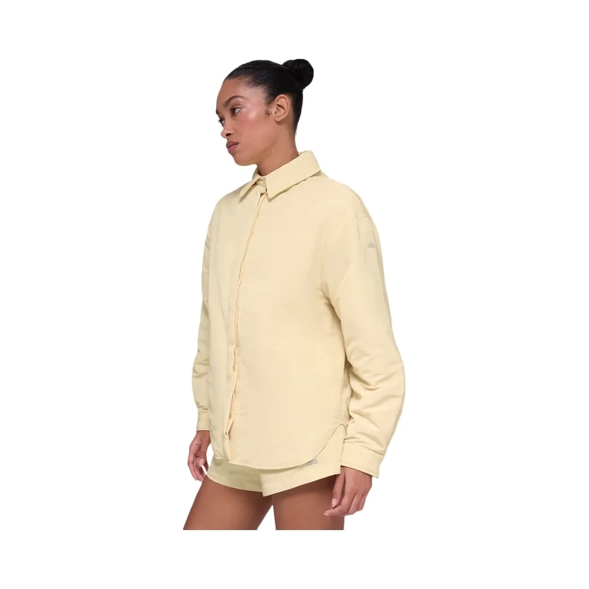 Alo Women's Socialite Shacket - Candlelight Yellow
