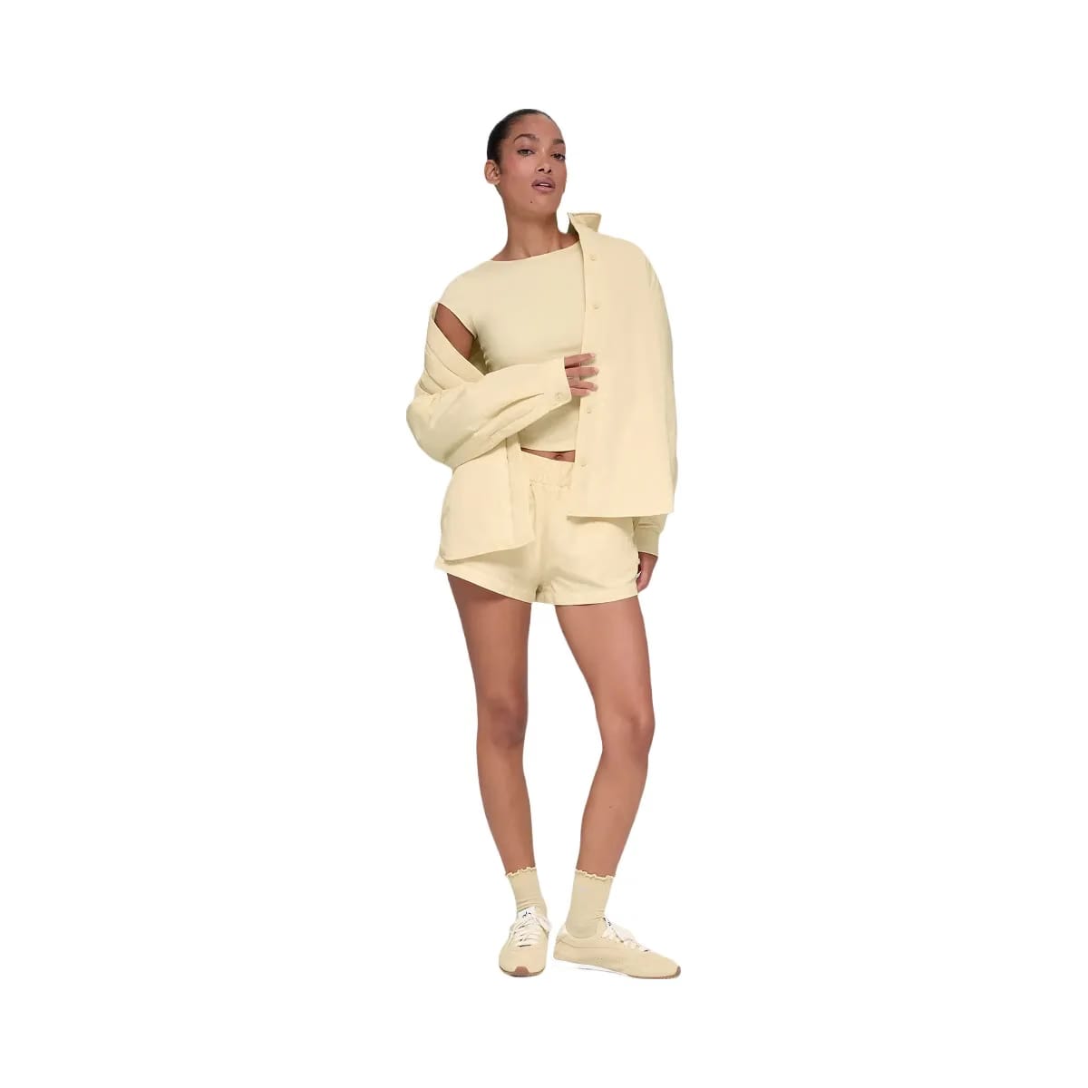 Alo Women's Socialite Shacket - Candlelight Yellow