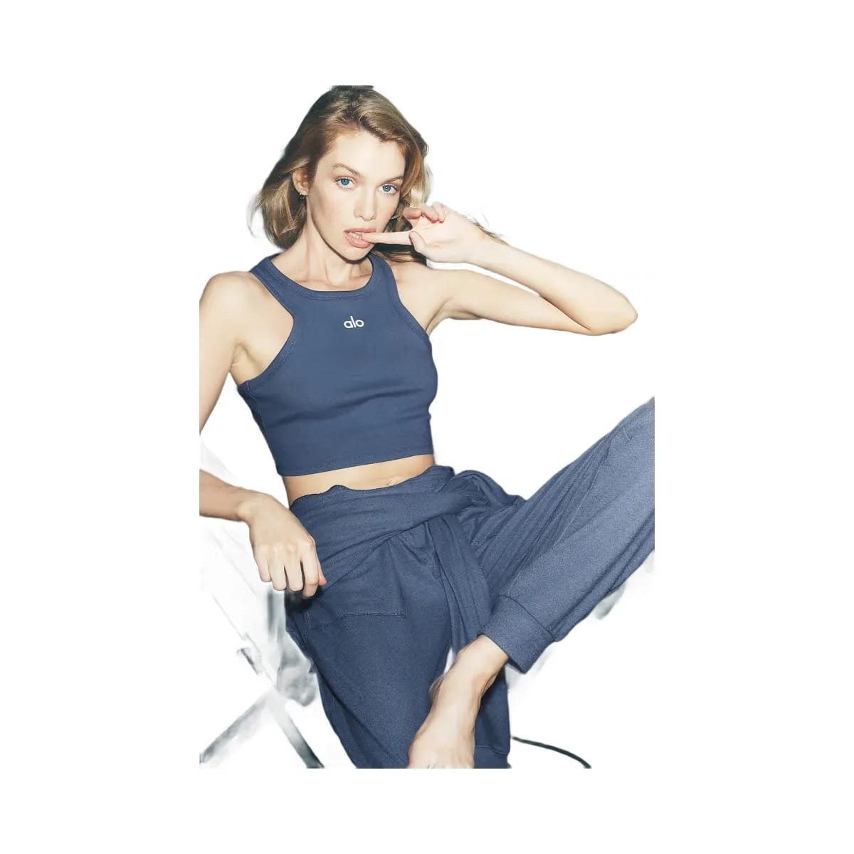 Alo Women's Soho Sweatpant - Bluestone