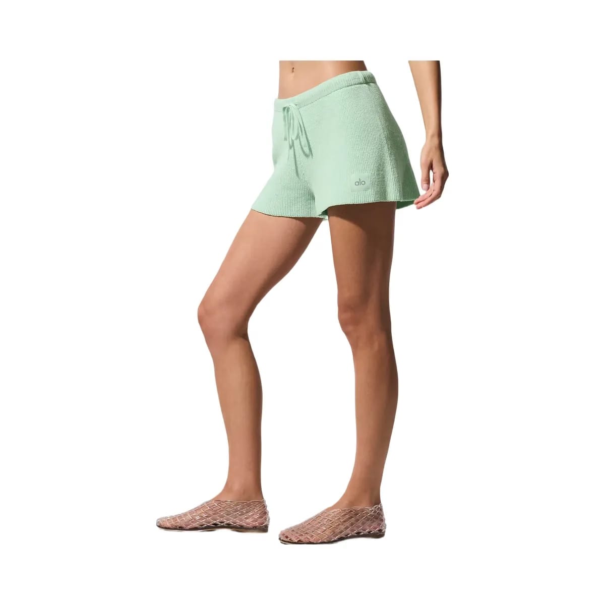 Alo Women's Supernatural Sweater Shorts - Spearmint