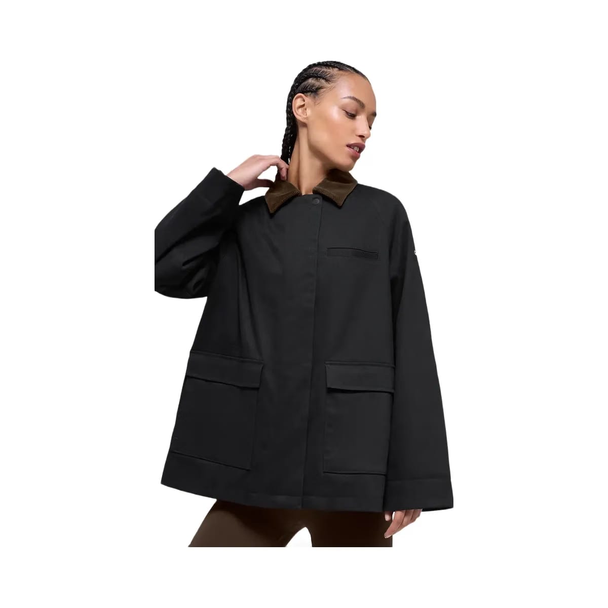 Alo Women's Twill Barn Jacket - Black/Espresso