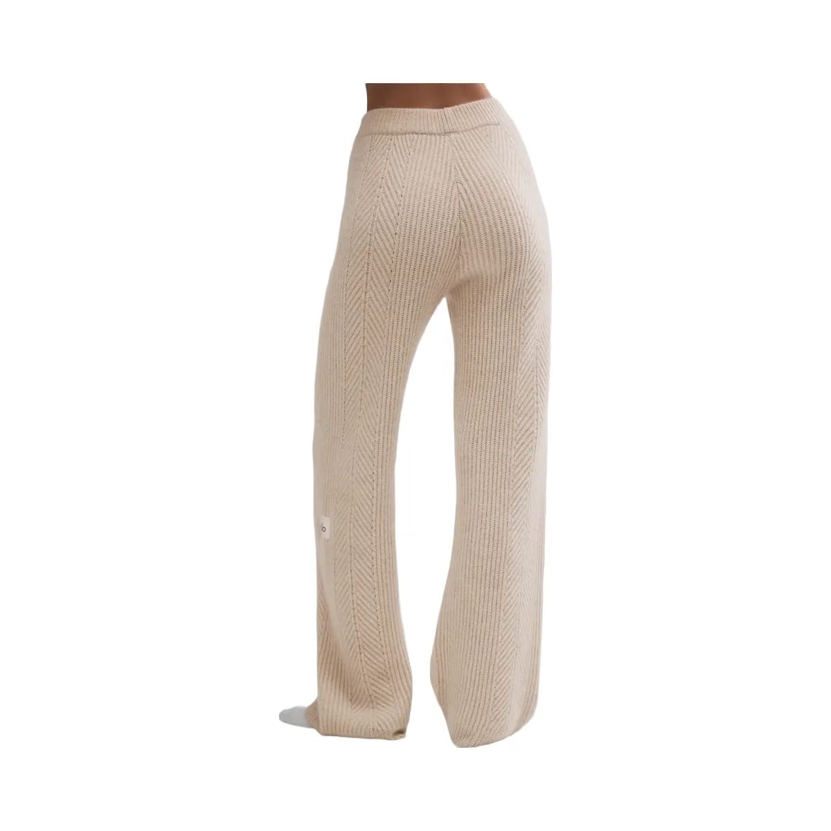 Alo Women's Winter Magic Cashmere Wide Leg Pant - Birch Heather