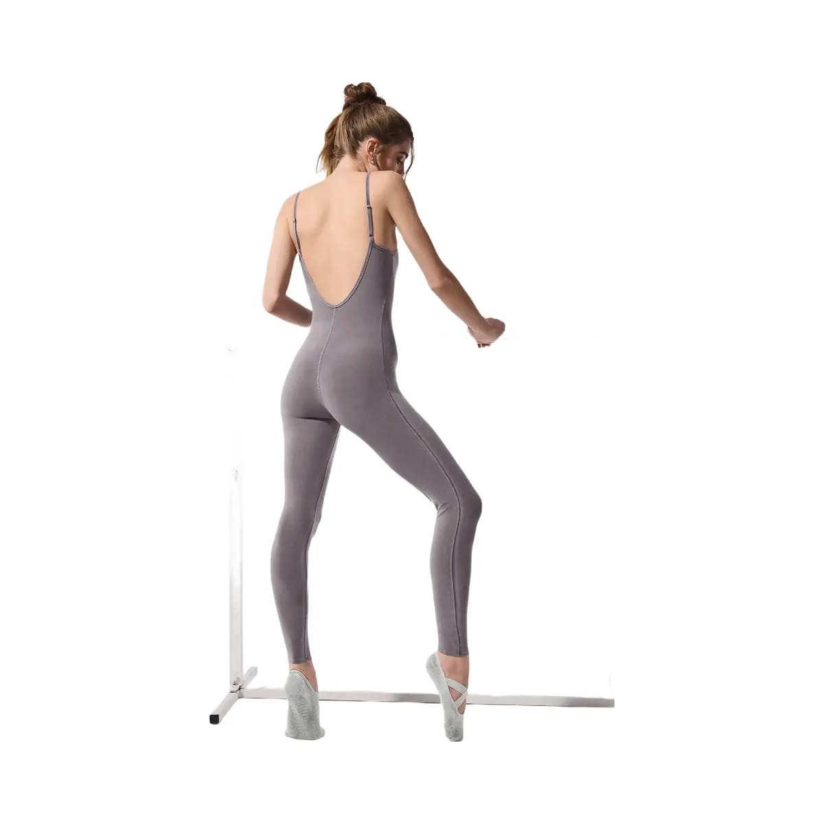 Alo Women's Washed Alosoft One And Done Onesie - Cool Grey Wash