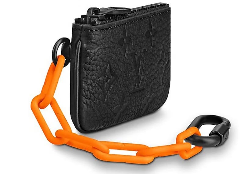 Louis Vuitton Pochette Cles Monogram Orange Black