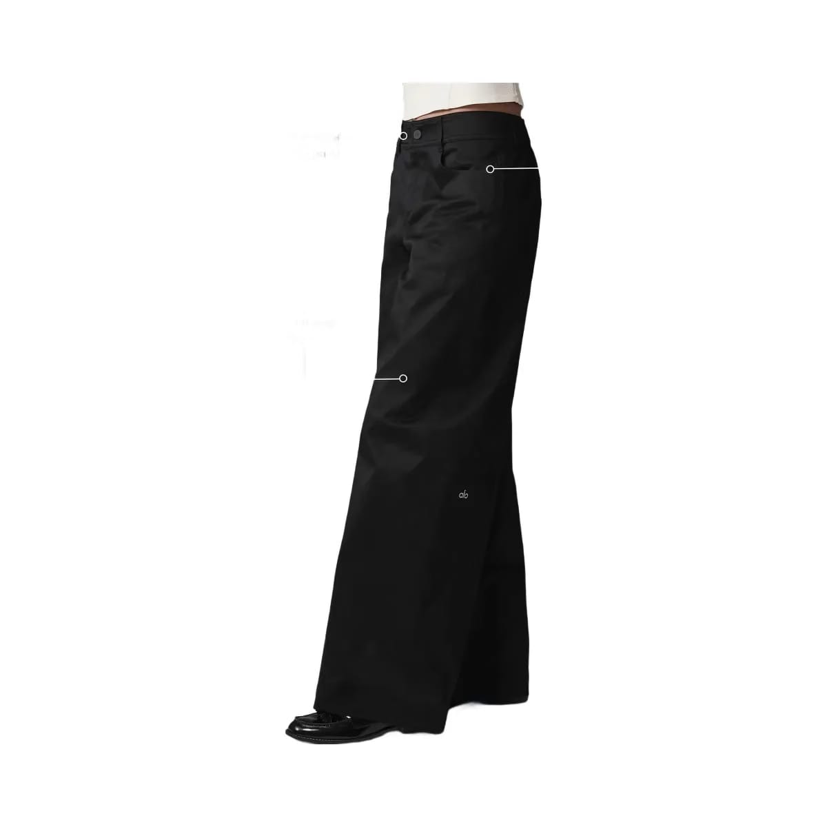 Alo Women's Wanderlust Wide Leg Trouser - Black