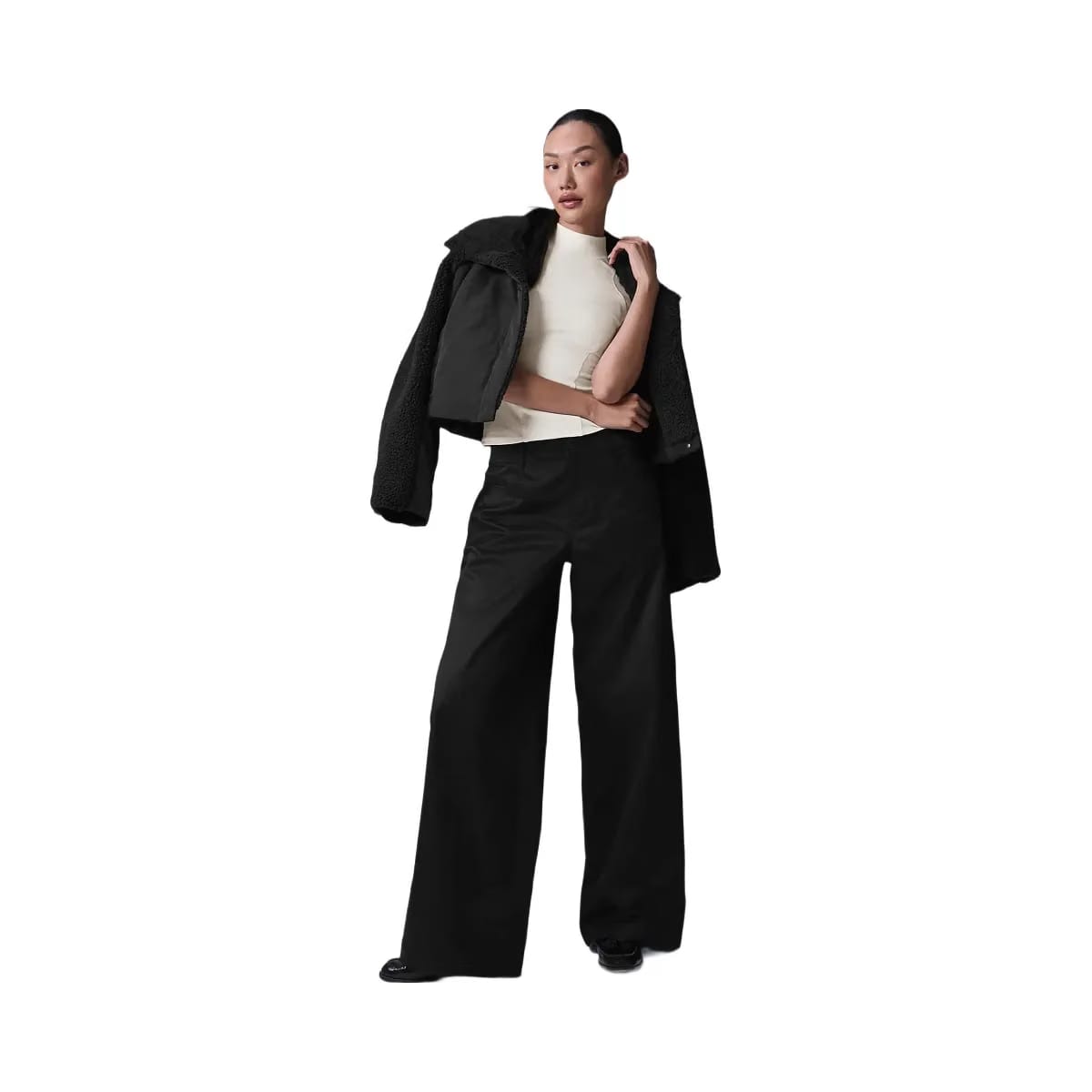 Alo Women's Wanderlust Wide Leg Trouser - Black