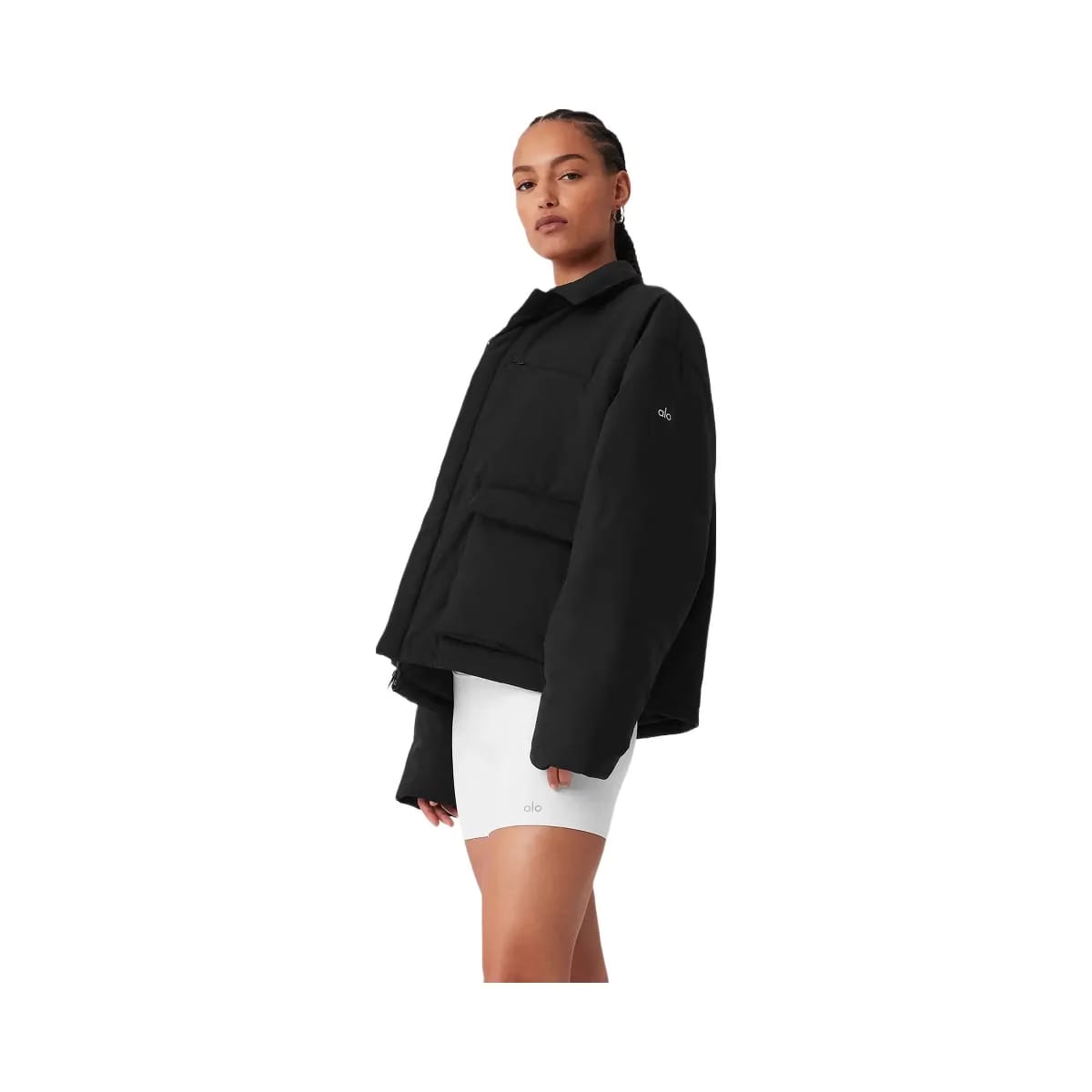 Alo Women's Voyage Utility Cargo Jacket - Black