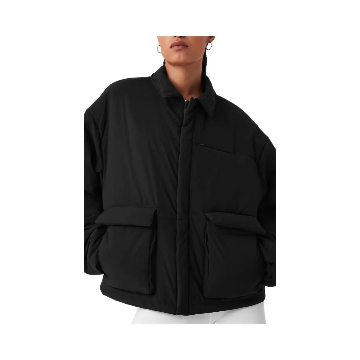 Alo Women's Voyage Utility Cargo Jacket - Black