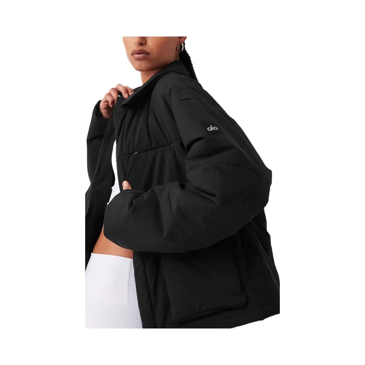 Alo Women's Voyage Utility Cargo Jacket - Black