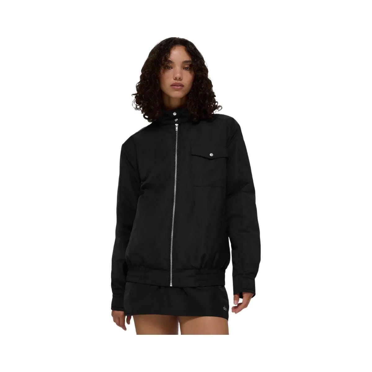 Alo Women's Work It Bomber - Black