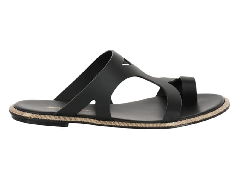 Ferragamo Marilu Leather Sandals Black (Women's)