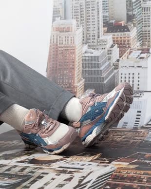 Asics Gel-Nyc Cream Grey Floss Salmon (Women'S)