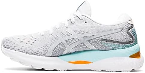 Asics Gel-Nimbus 25 White Pure Silver Yellow (Women'S)