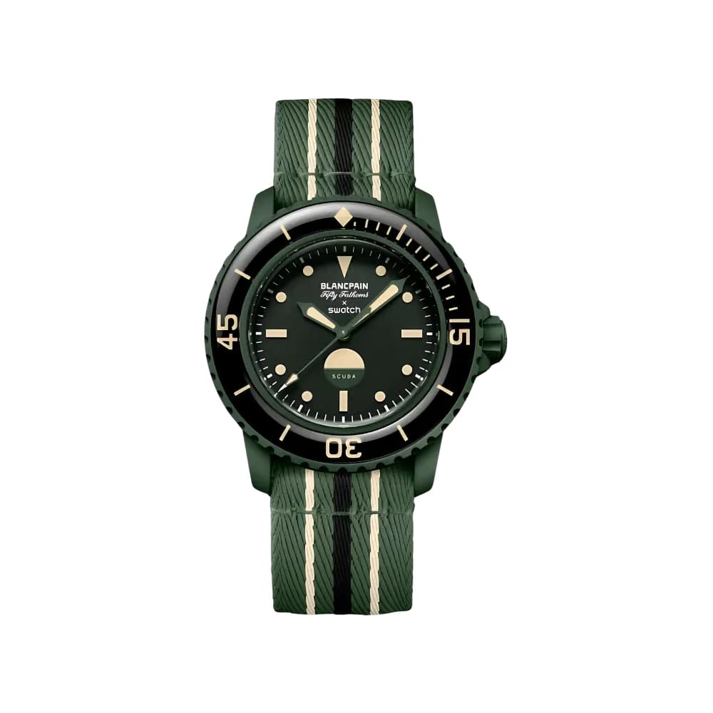 Blancpain x Swatch Green Abyss Scuba Fifty Fathoms Dive Watch
