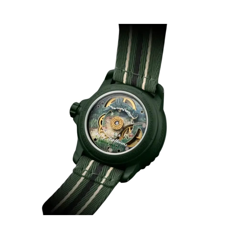 Blancpain x Swatch Green Abyss Scuba Fifty Fathoms Dive Watch