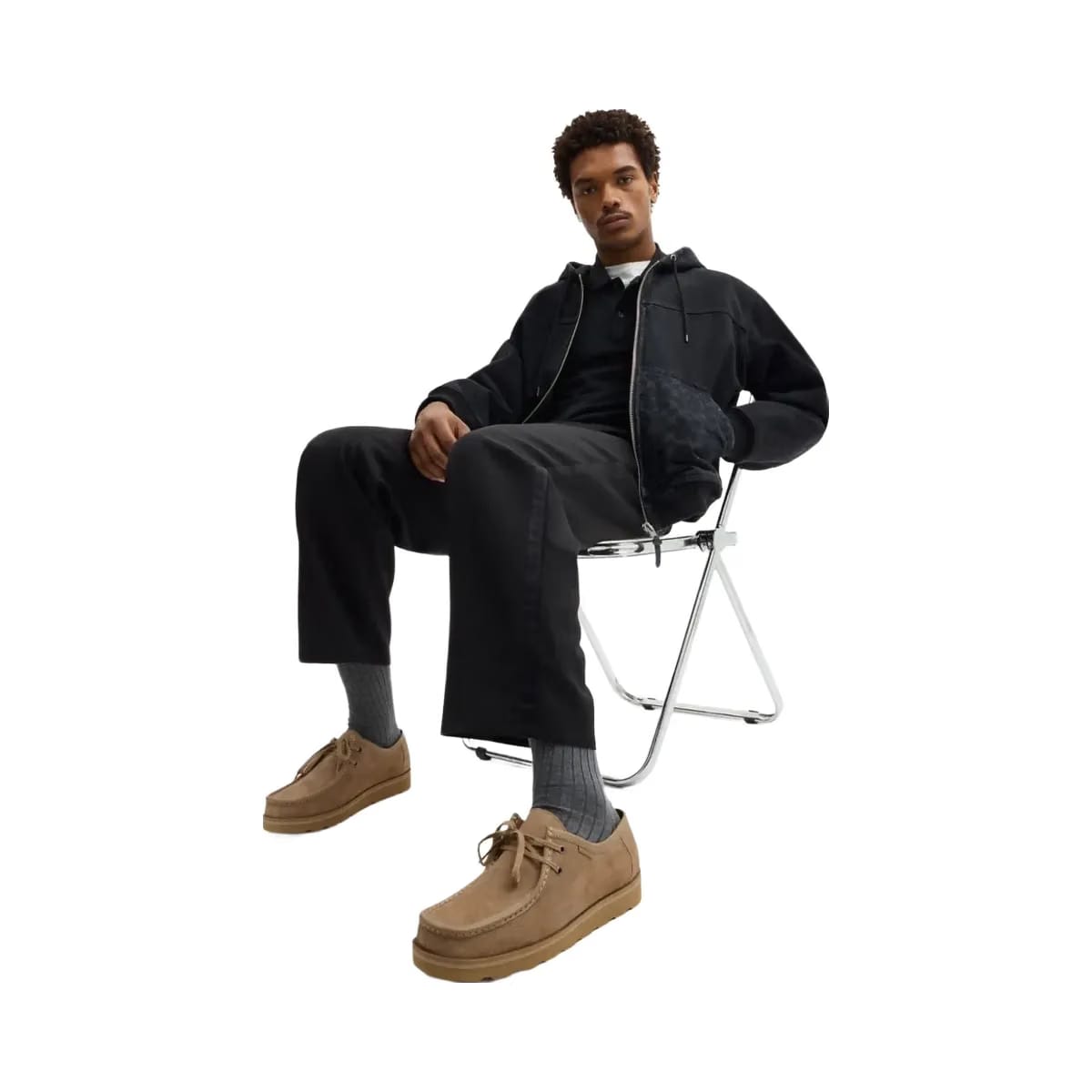Coach Men's Chukka Shoe With Signature Canvas Stone