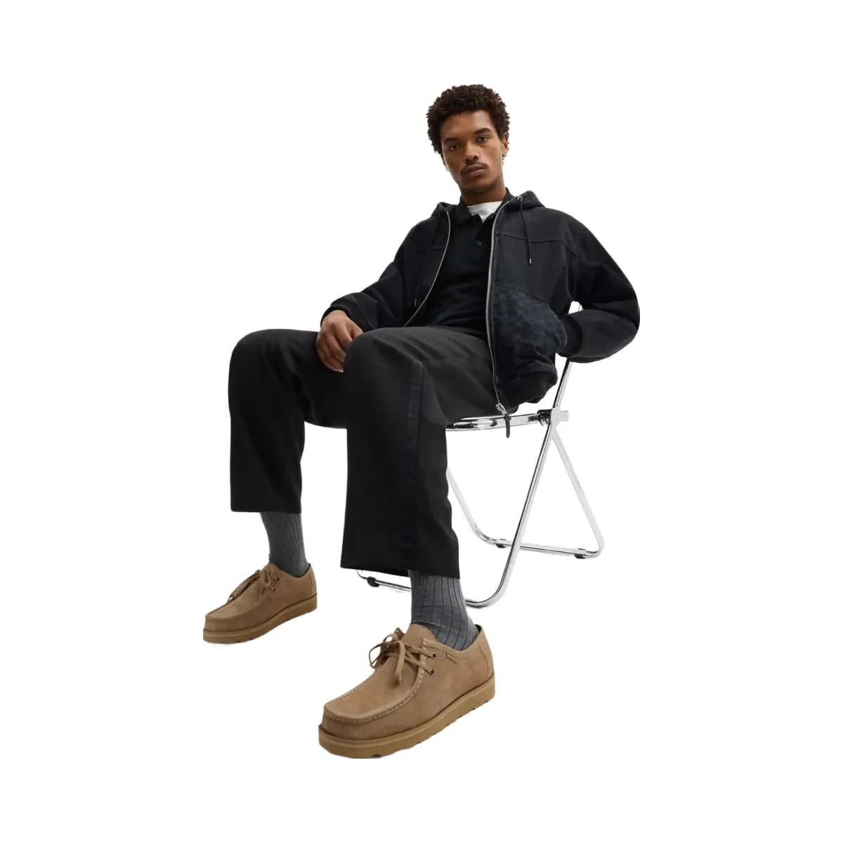 Coach Men's Chukka Shoe With Signature Canvas Stone