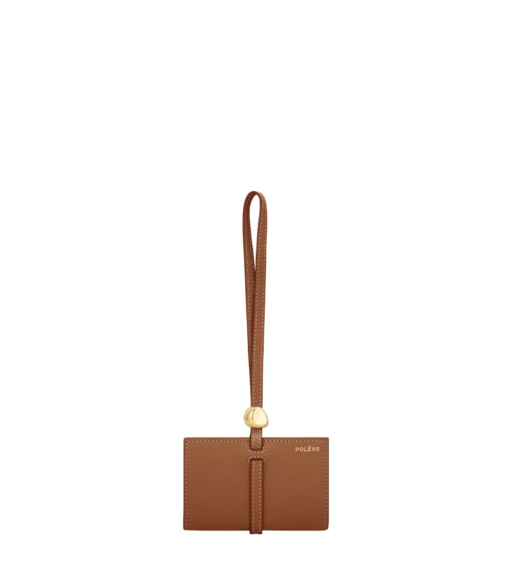 Polene Kaye Card Holder Textured Duo Camel