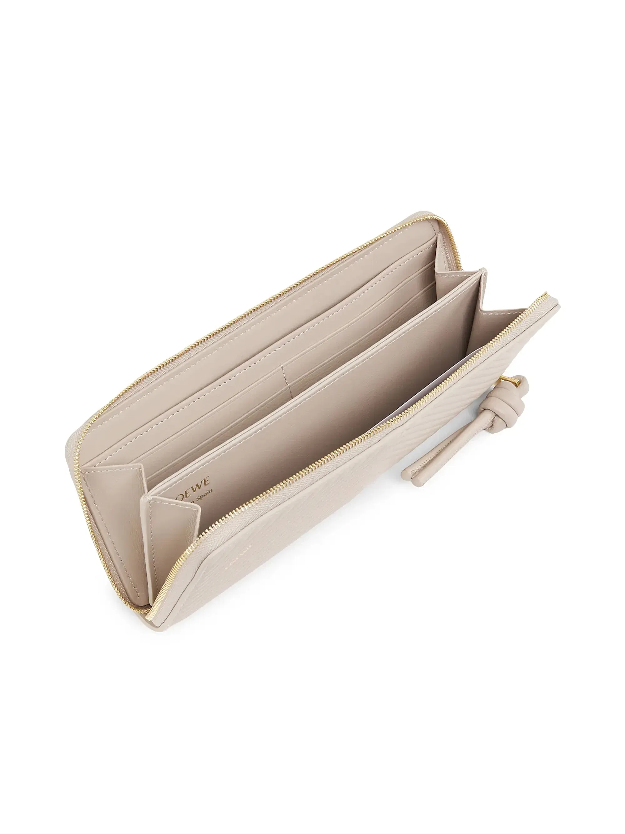 LOEWE Knot Diamond Slim Zip-Around Wallet