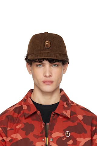 BAPE X CHECKED APE HEAD PRINT WHITE