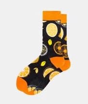 OFF WHITE SKELETON SOCKS BLACK ORANGE