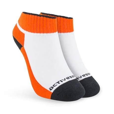OFF WHITE SKELETON SOCKS BLACK ORANGE