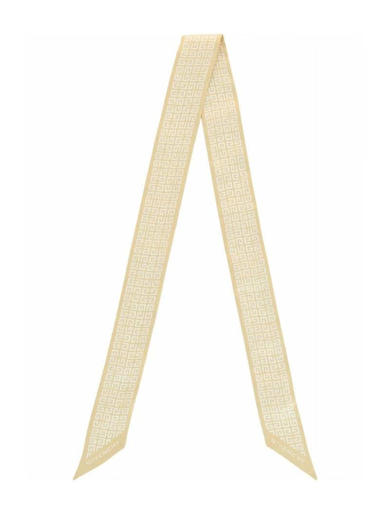 Givenchy 4G Logo Silk Bandeau Straw