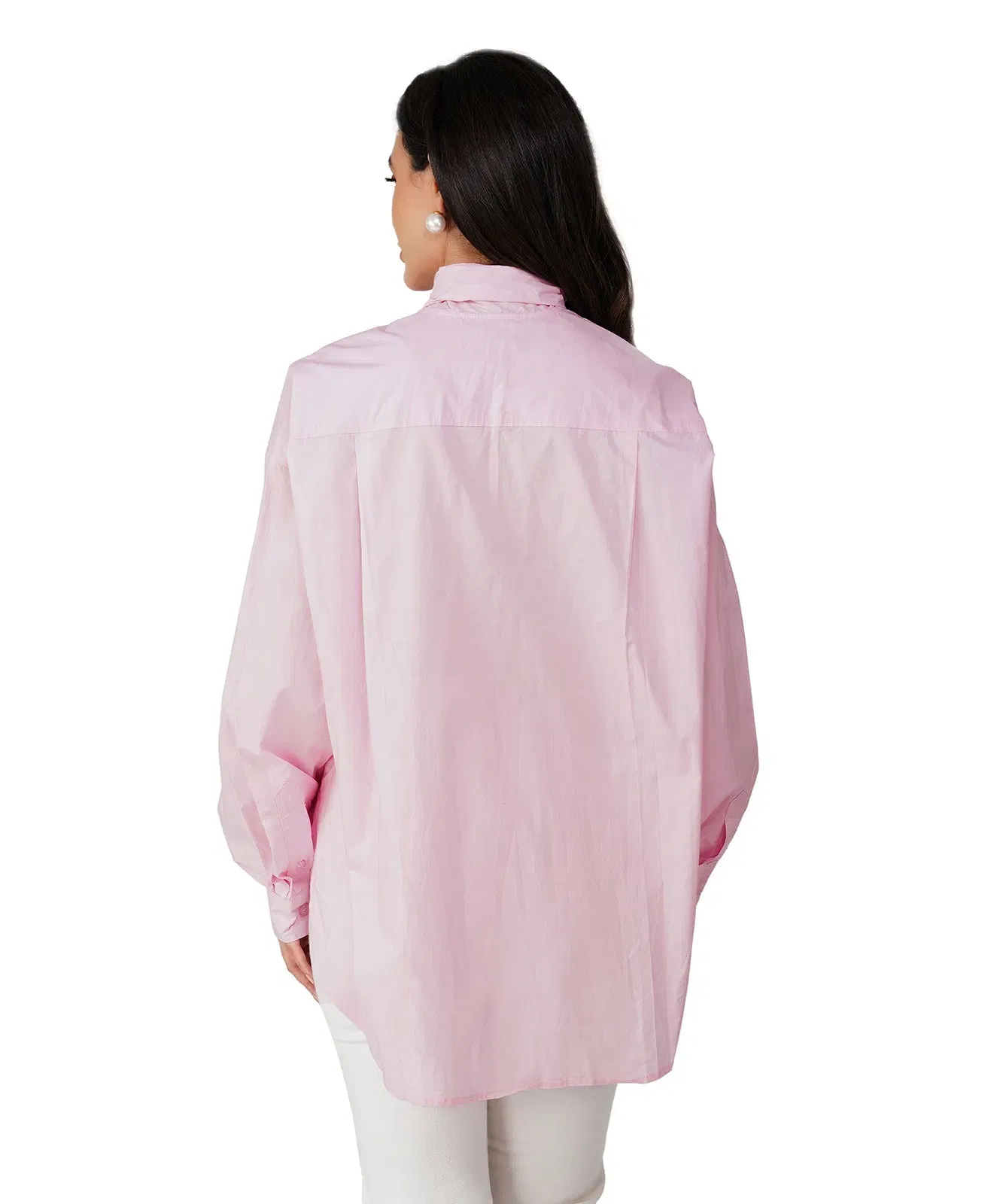 BIG BOW COTTON SHIRT