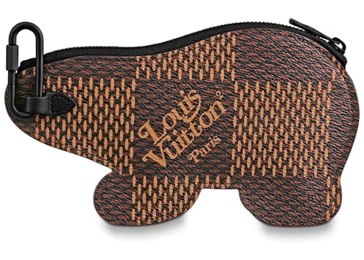 Louis Vuitton x Nigo Bear Coin Card Holder Damier Ebene Giant Brown
