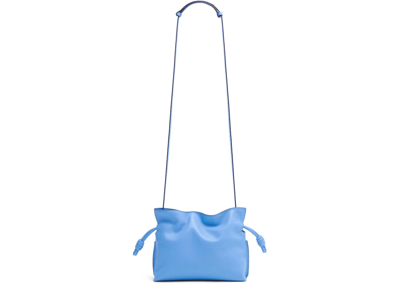 LOEWE Flamenco Clutch in Nappa Calfskin Mini Celestine Blue