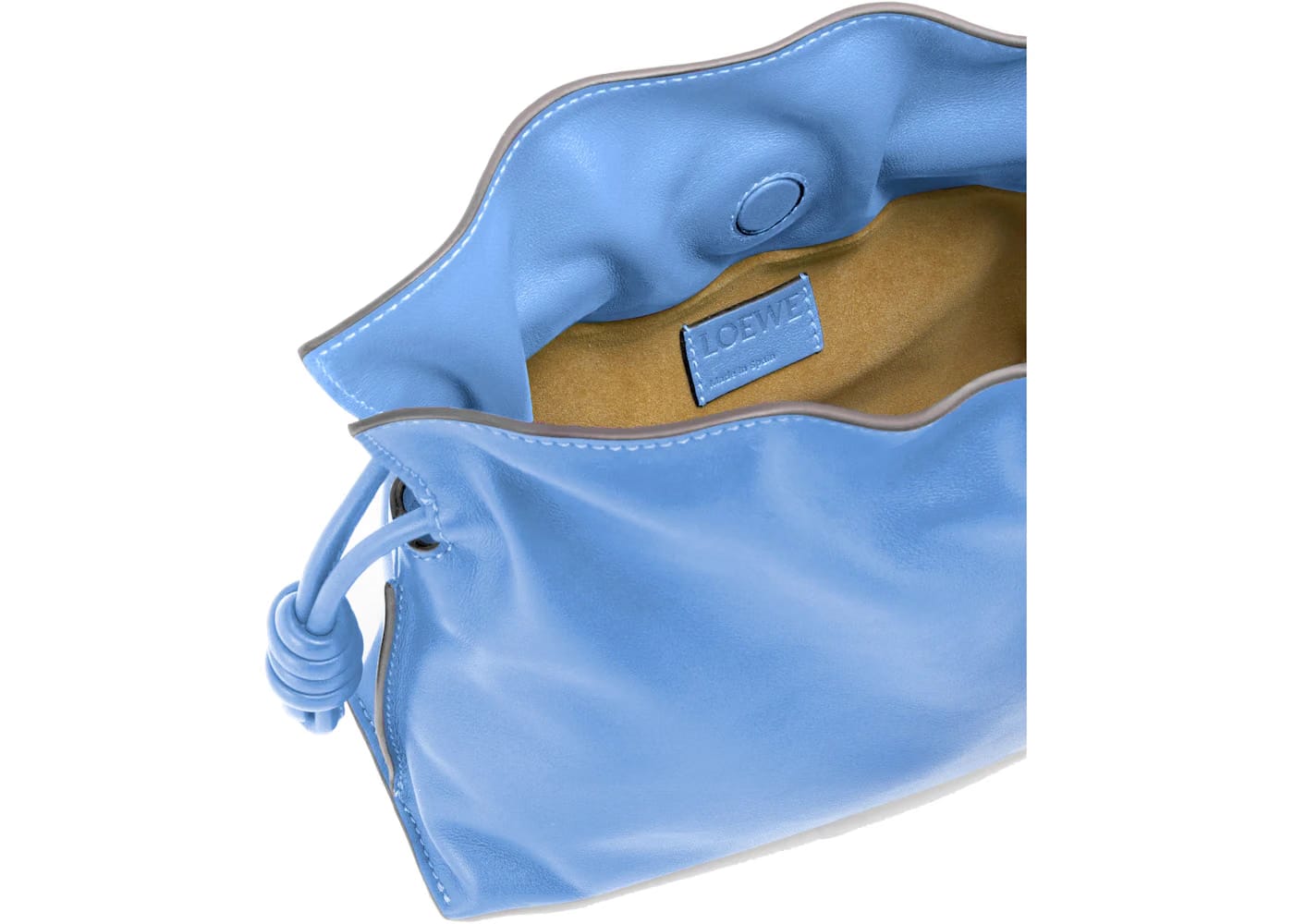 LOEWE Flamenco Clutch in Nappa Calfskin Mini Celestine Blue