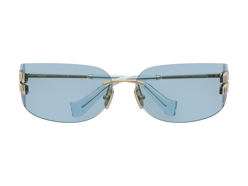 Miu Miu Frameless Sunglasses Blue/Silver (0MU A51S ZVN10P)