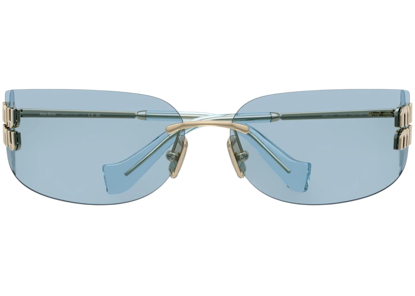 Miu Miu Frameless Sunglasses Blue/Silver (0MU A51S ZVN10P)