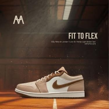 Jordan 1 Low SE Hemp Light British Tan