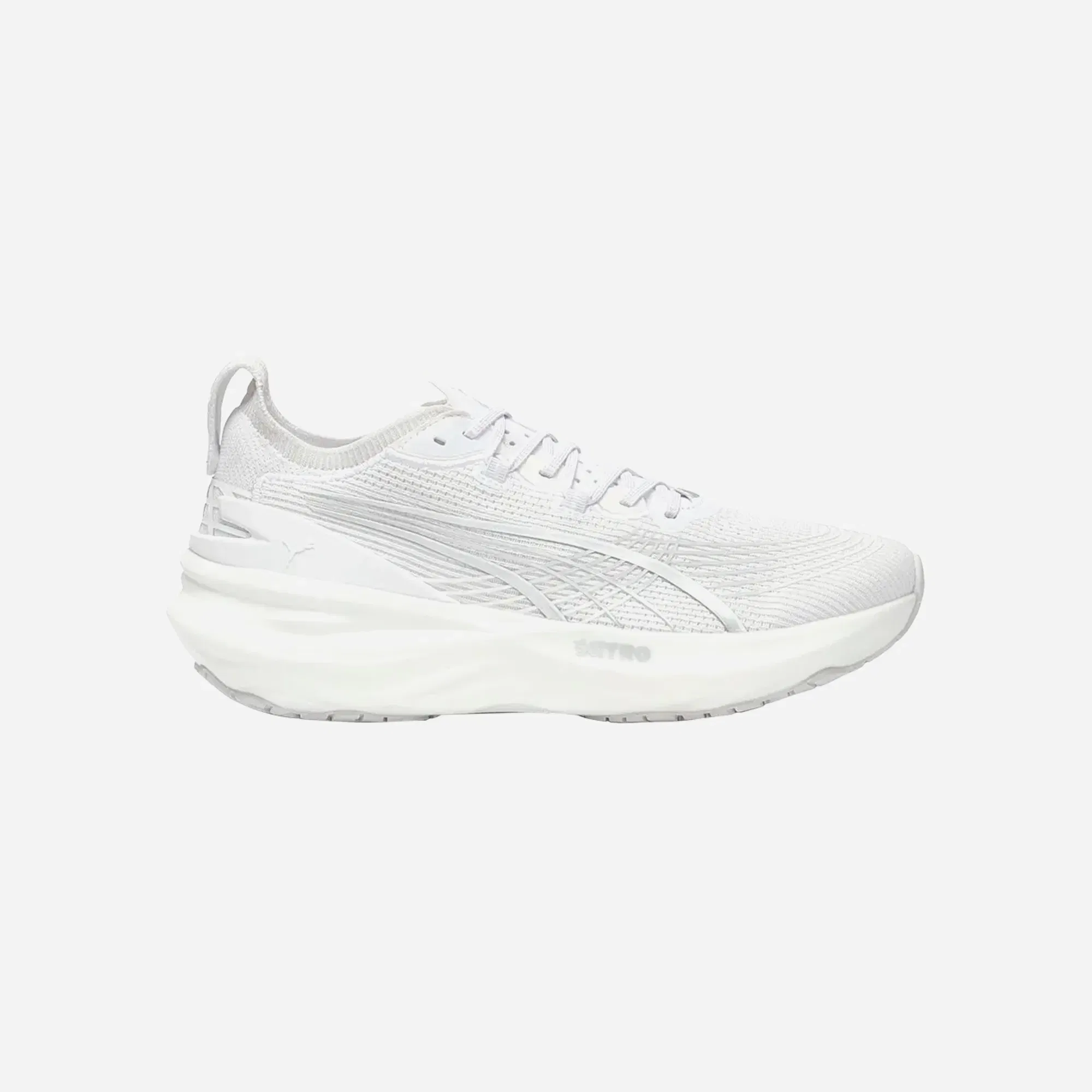 Puma 3ForeverRun NITRO 2 Road Running Wide Shoes White Silver