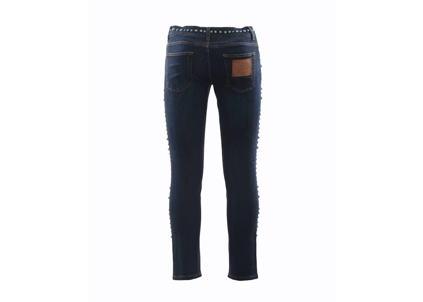 Dolce & Gabbana Studded Denim Jeans Blue