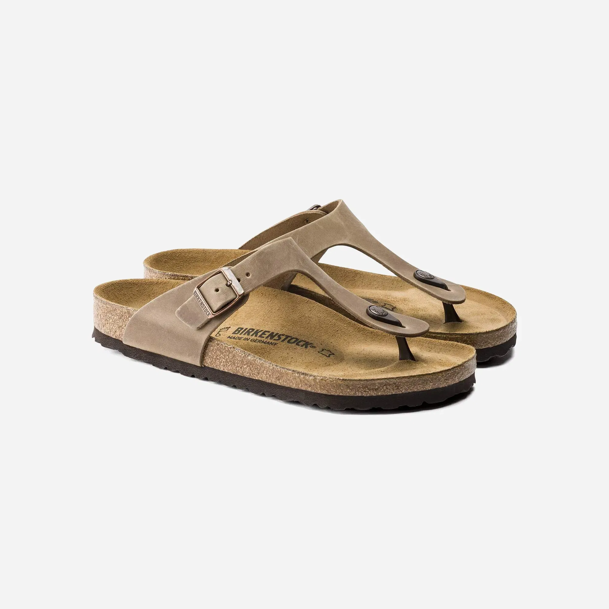 Birkenstock Gizeh Natural Leather Oiled Tabacco Brown Regular Fit