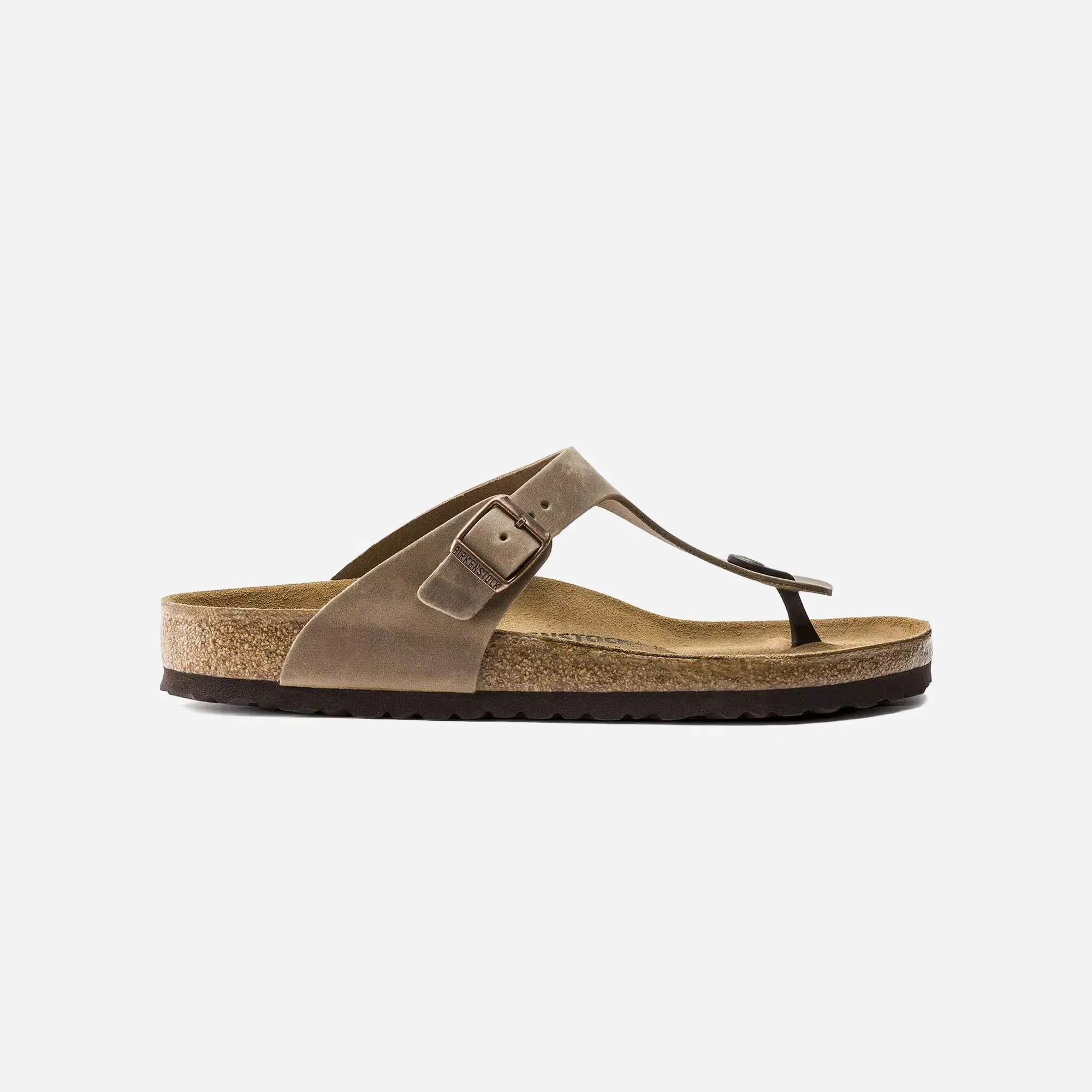 Birkenstock Gizeh Natural Leather Oiled Tabacco Brown Regular Fit