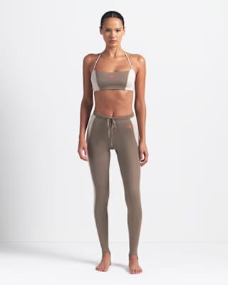 Nike x Skims Shine High-Waisted 26" Stirrup Leggings with Drawcord Obsidian Dark Teal